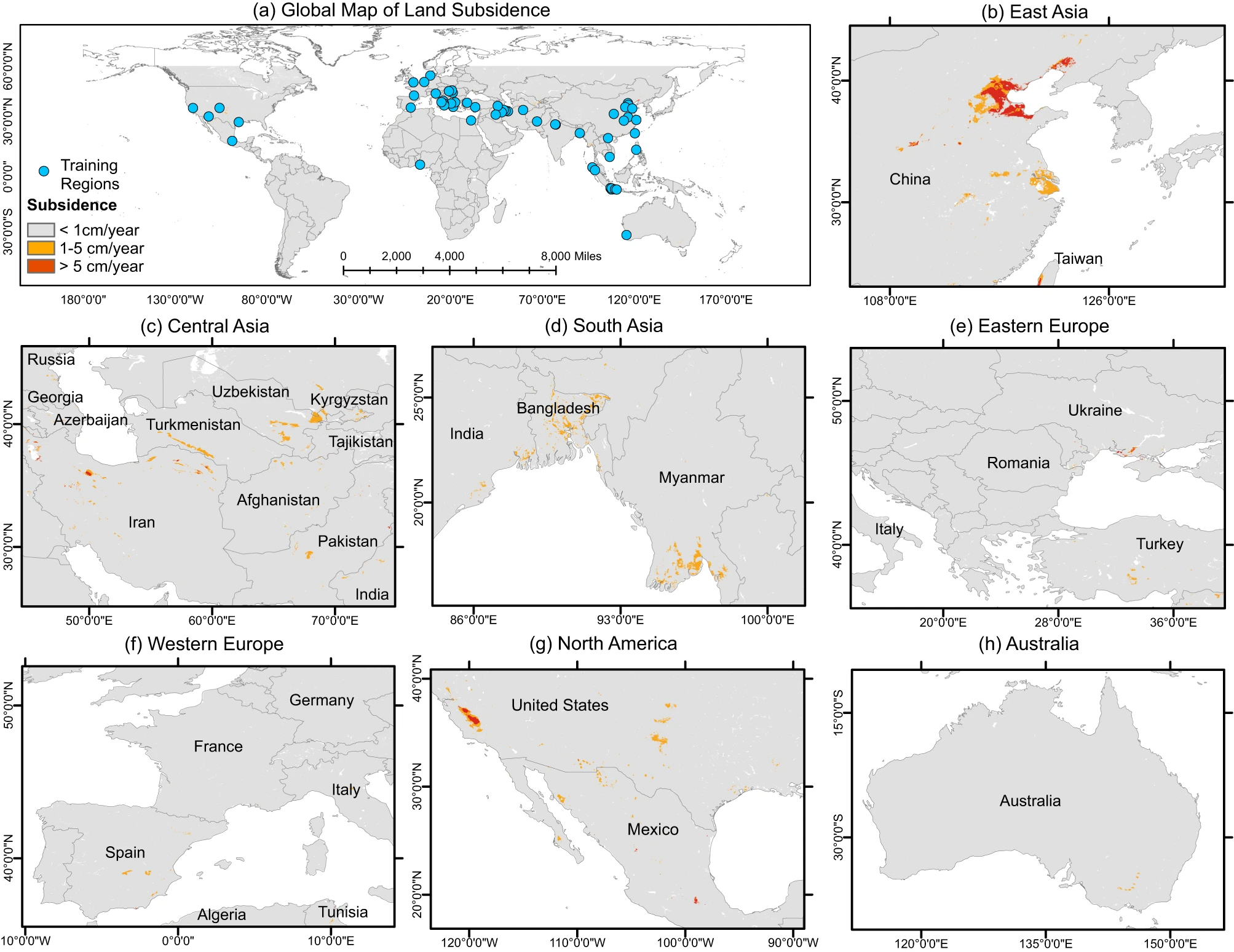 Global Land Subsidence Map